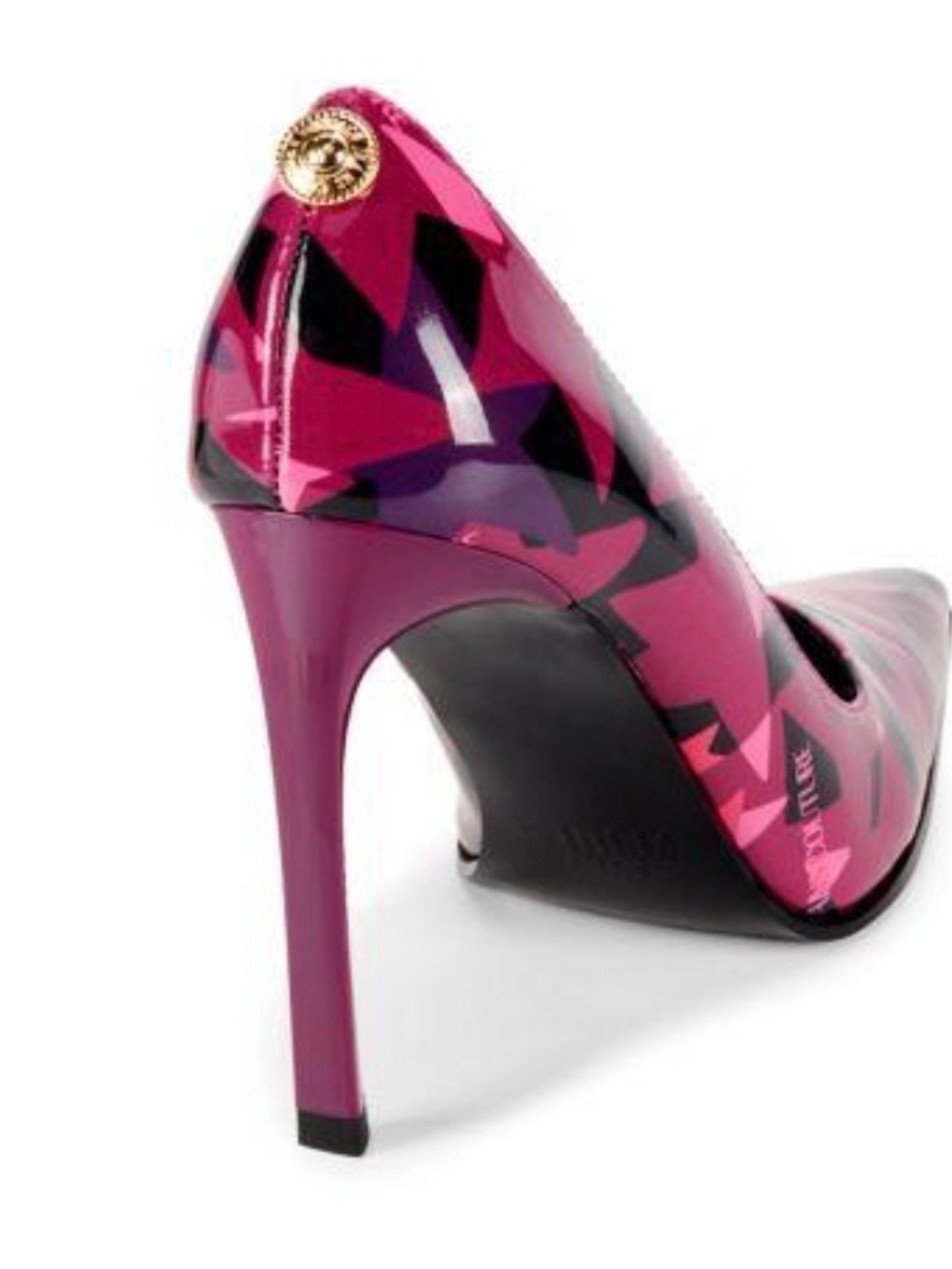Versace Jeans Couture Patent Pumps EU 35 Stiletto Heels NIB - Picture 5 of 6